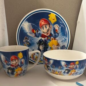 Super Mario Themed Dining Set - Blue